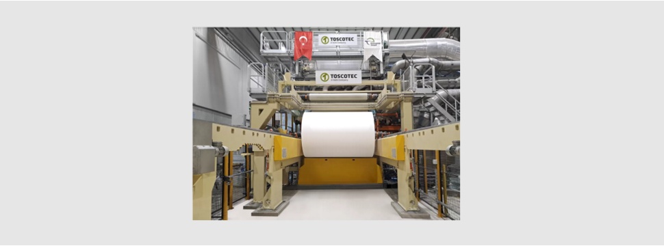 Toscotec’s AHEAD 2.2 tissue machine at Europap Tezol Kağit’s mill in Mersin, Turkey.