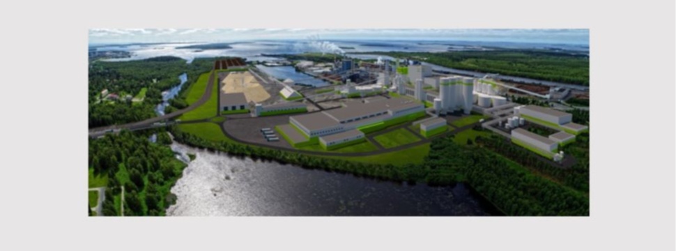 Die umweltfreundliche Bioprodukt-Fabrik Kemi, die im Jahr 2023 in Betrieb genommen werden soll