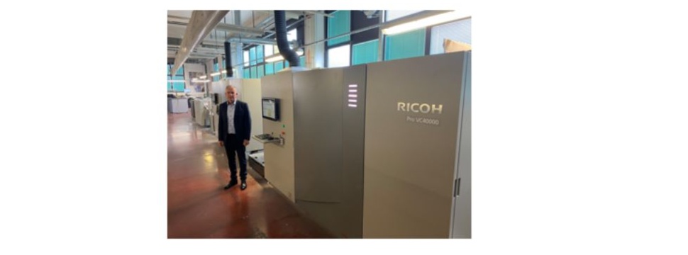 Der Geschäftsführer der Slowenischen Post, Vili Hribernik, strebt mit einer zweiten Ricoh Pro™ VC40000 die Eröffnung neuer Geschäftsbereiche an.