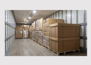 Verpackung für den Versand schallgedämpfter Bürokabinen