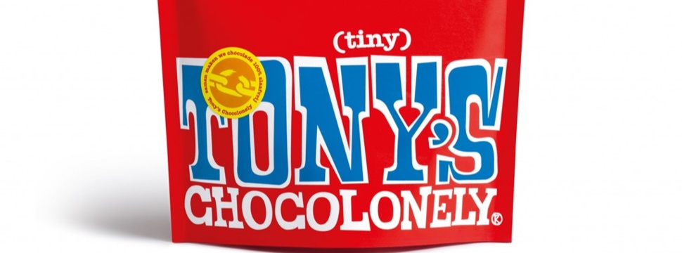 Tony’s Chocolonely. Newly designed pouches