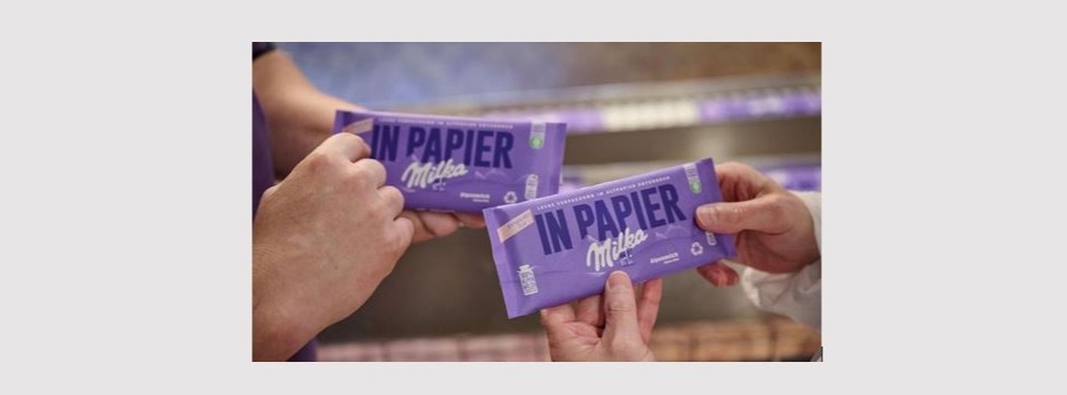 Milka tests chocolate bars wrapped in paper