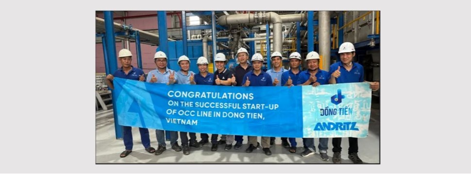 Die Zusammenarbeit zwischen ANDRITZ und Dong Tien wird mit der Inbetriebnahme der dritten OCC-Linie erfolgreich fortgesetzt