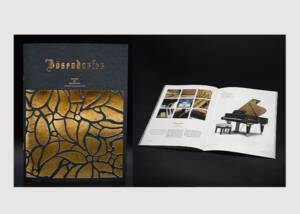 Bösendorfer concert grand piano artfully staged on sustainable, fine paper Bösendorfer concert grand piano artfully staged on sustainable, fine paper