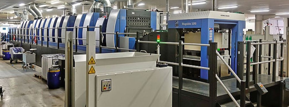 The Rapida 106 with its 15 printing and finishing units