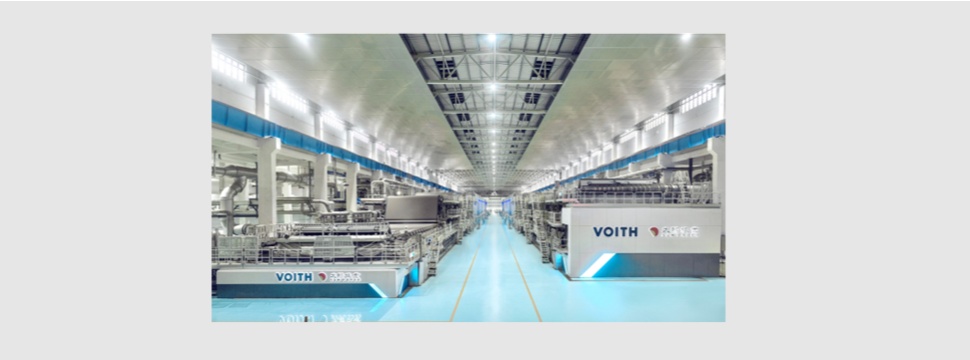 Within one month of each other and ahead of schedule, Sun Paper has started up two packaging paper machines in a double line for the left and right side.