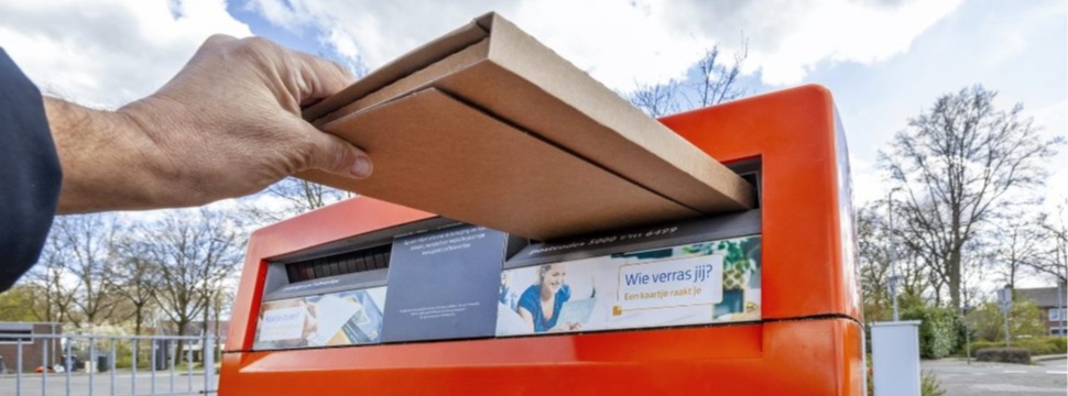 Flap’It! creates a tidy, flat package that can easily be placed in a postal box.