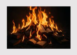 Burning books