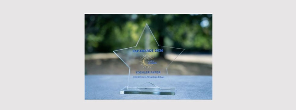 Auszeichnung bei den PAP'AWARDS für Koehler Paper