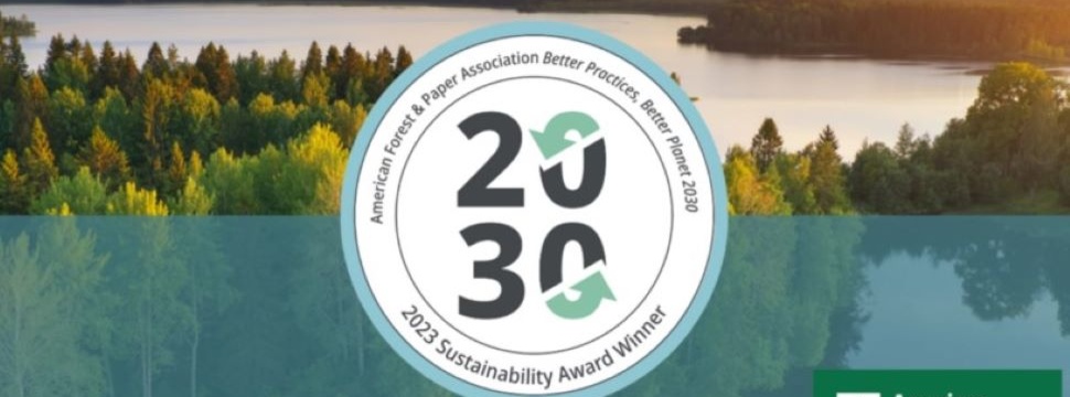 American Forest and Paper Association (AF&PA) has awarded the company the 2023 Leadership in Sustainability Award