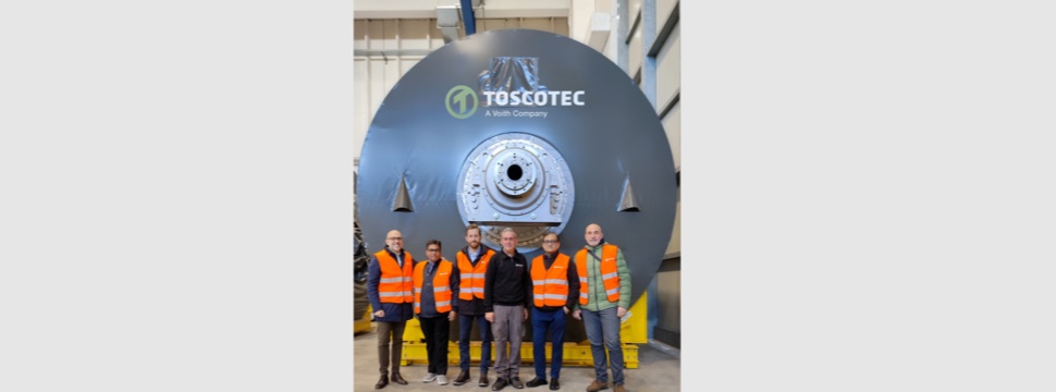 Chandpur Enterprises delegation and Toscotec team at Toscotec’s TT SYD Technology Center in Massa, Italy