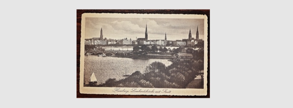 Old picture postcard from Hamburg (Germany)