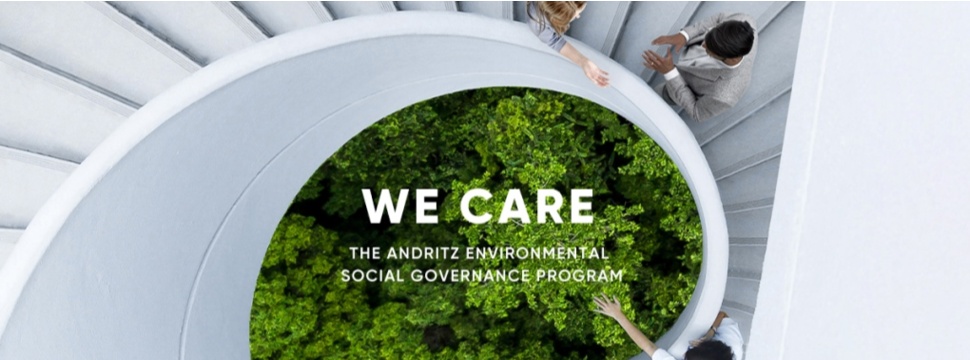 Andritz mit umfassenden Aktivitäten im Nachhaltigkeitsprogramm „We Care“