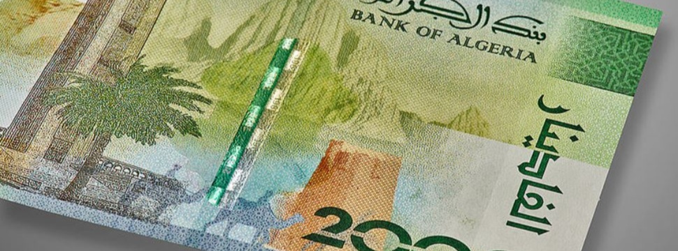 Algerische Banknote mit KURZ-Technologie
