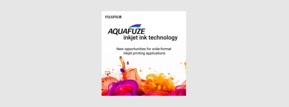 New inkjet ink featuring proprietary AQUAFUZE technology