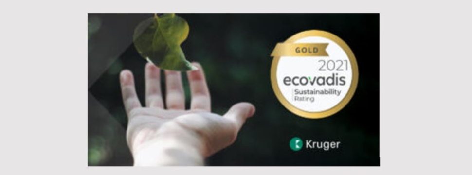 Kruger Achieves EcoVadis Gold Level Rating
