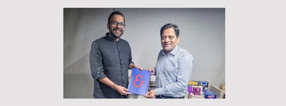 Nilesh Todi und Aditya Surana besiegeln die Liefervereinbarung für die zehnte Rapida-Bogenoffsetmaschine